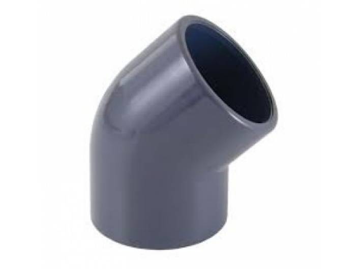 PVC ELBOW 45 DEGREE (AW) (GREY)